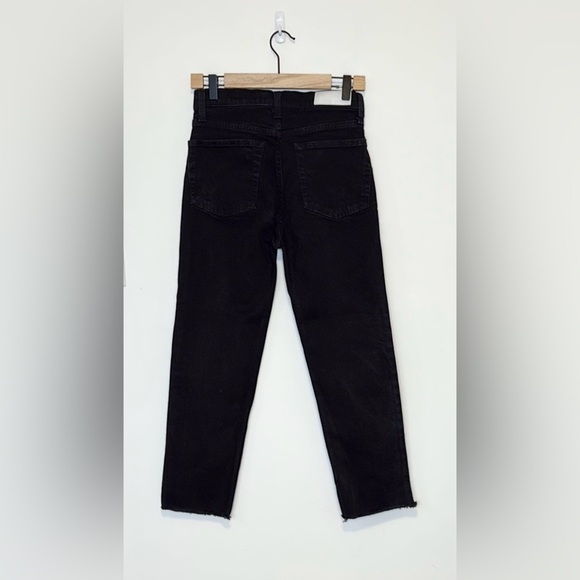 Re/Done stovepipe raw hem jeans , sz : 28 - Picture 6 of 13